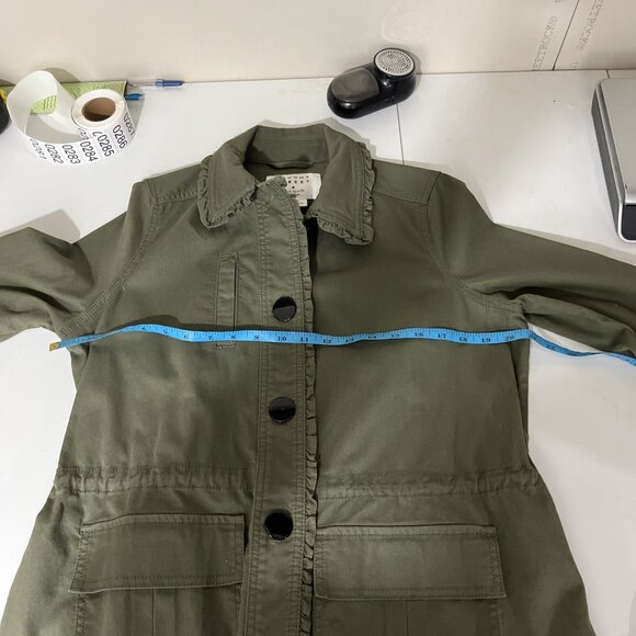 Kate Spade Broome Street Cotton Military Utility Bow Jacket Women's Size XS - Picture 13 of 14